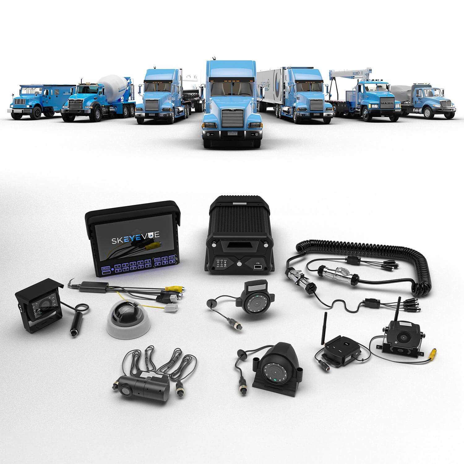Semi Truck Camera System  Tractor Trailer Cameras - skEYEvue